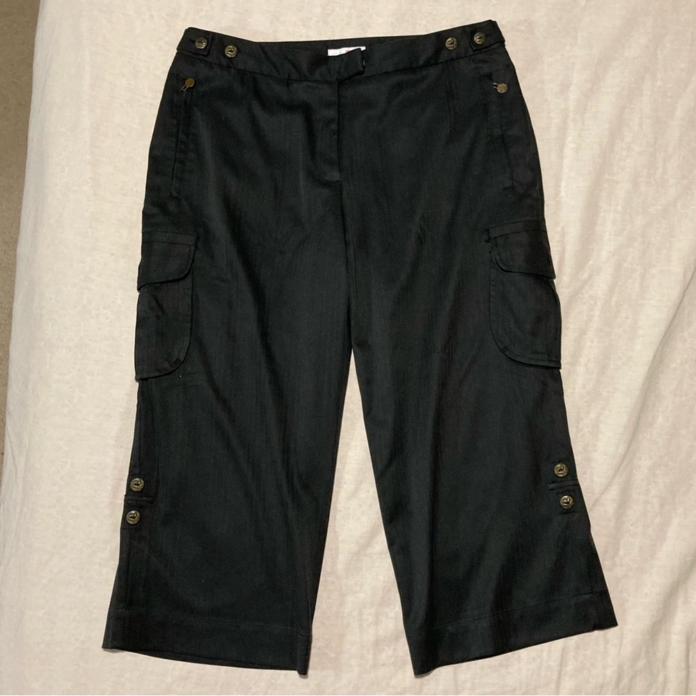 Lily’s‎ of Beverly Hills Black Cargo Capri Culottes